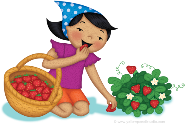 Strawberry Picking Yellow Pencil Studio - Strawberry Picking Yellow Pencil Studio (1000x516)