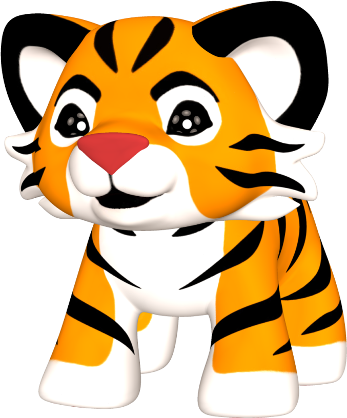 Baby Tiger Clipart Png - Clip Art (830x855)