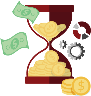 Many Of These Benefits Are Temporary And Business Owners - Time Is Money Flat (390x415)