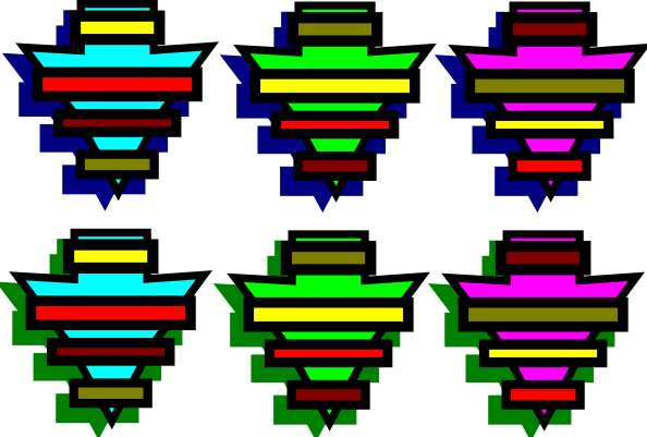 Free Vector Mark It Six Arrows Clip Art - Clip Art (800x546)