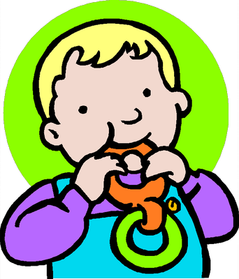 Baby Teething Clip Art (342x400)