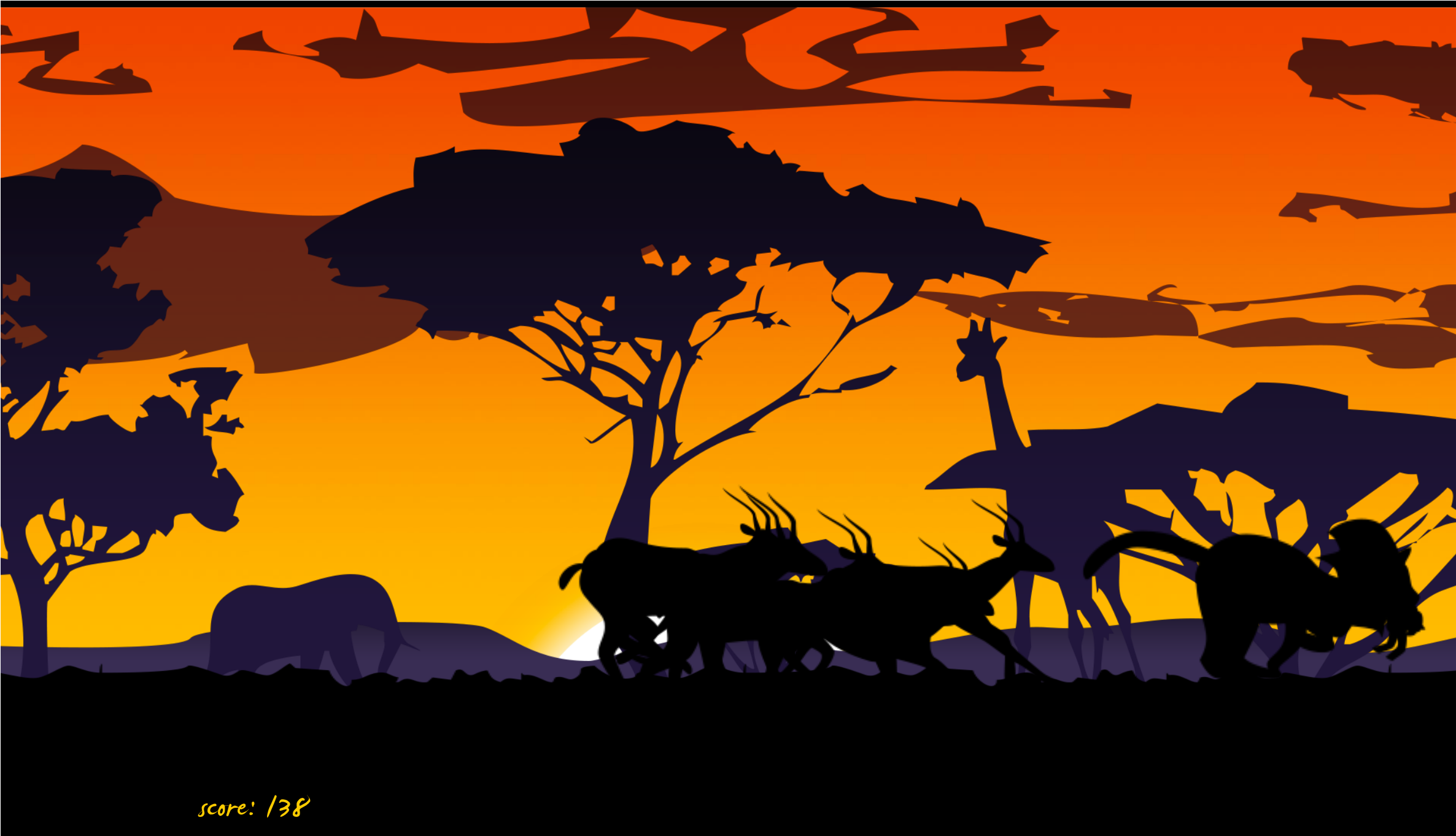 During The Actual Gameplay, The User Would Click On - Silhouette (2616x1824)