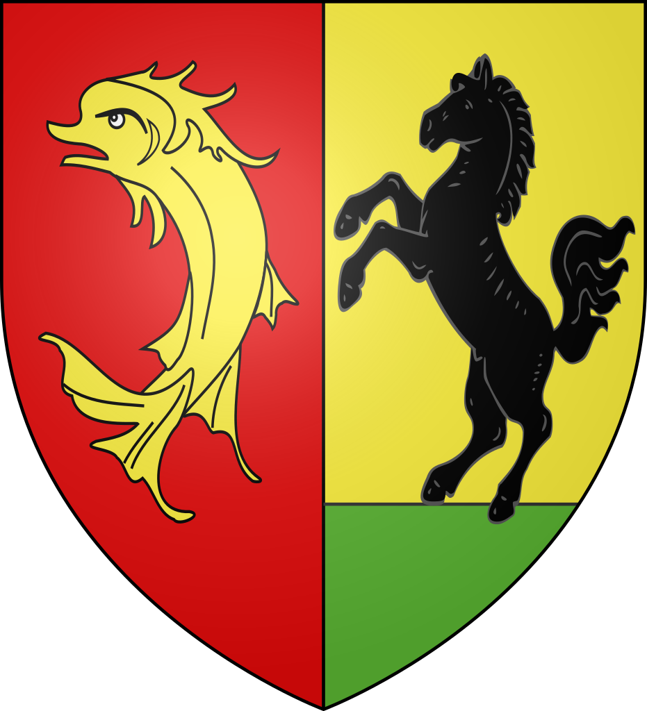 Blason Ville Fr Saint Just En Chevalet - Saint-just-en-chevalet (931x1024)
