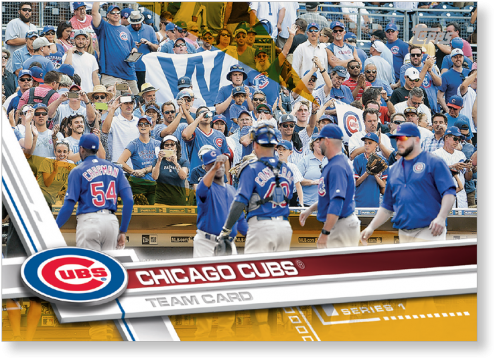 Chicago Cubs 2017 Topps Baseball Series 1 Team Cards - Crew (595x595)