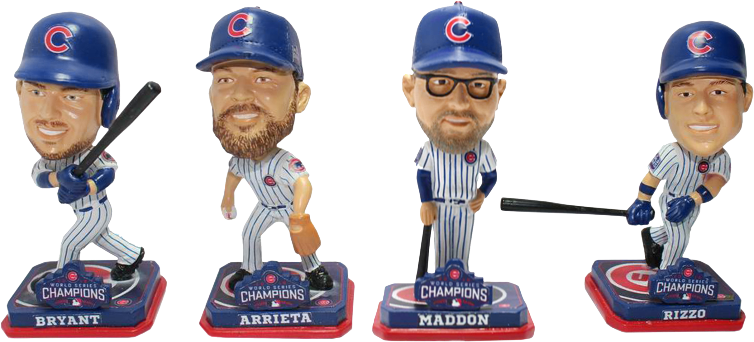 Forever Set Of 4 Mini Chicago Cubs 2016 World Series - False Rizzo, Arrieta, Bryant, Maddon Chicago Cubs 2016 (2500x2500)