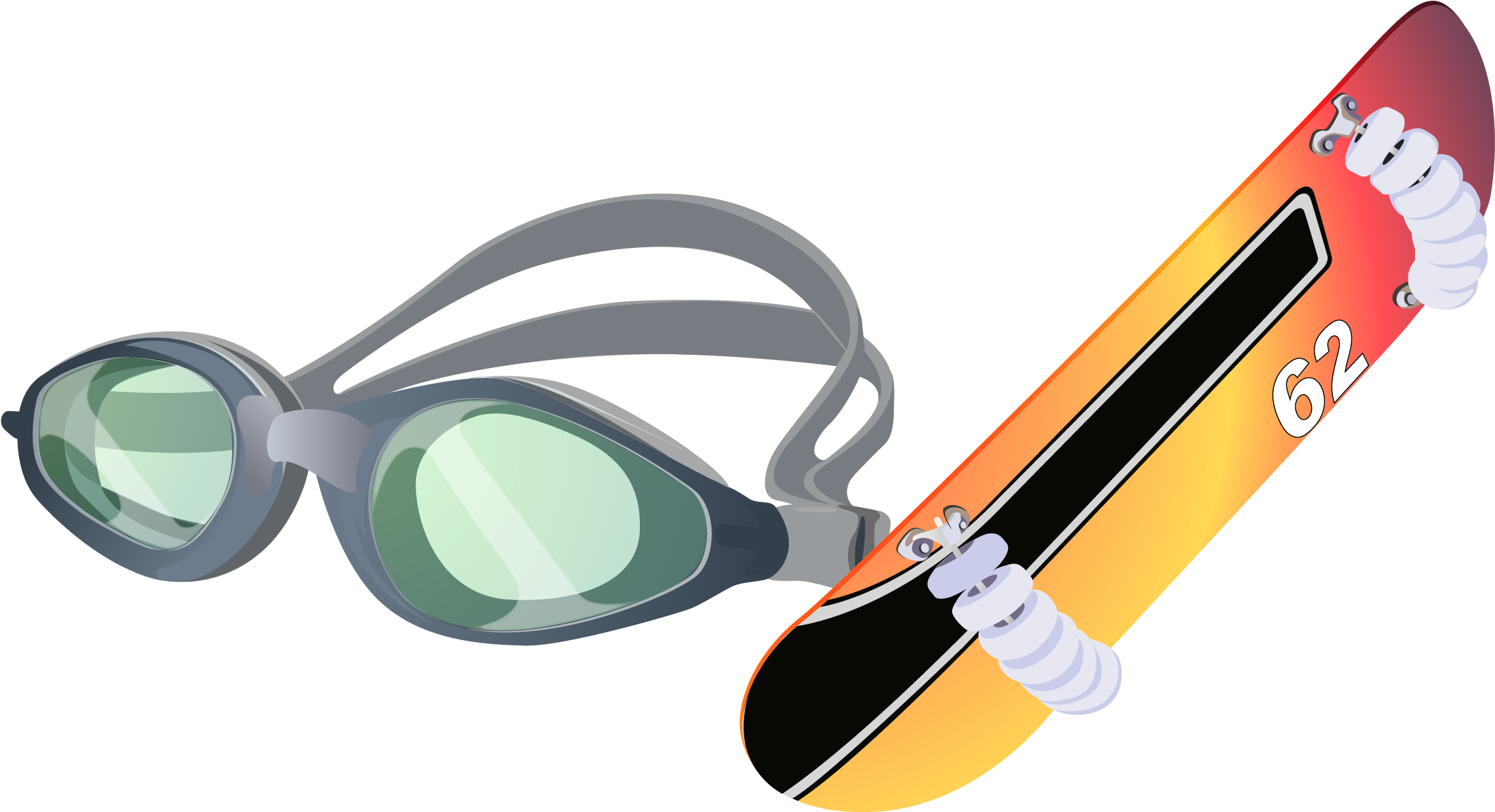 Euclidean Vector Adobe Illustrator Clip Art - Swim Goggles (2498x1537)