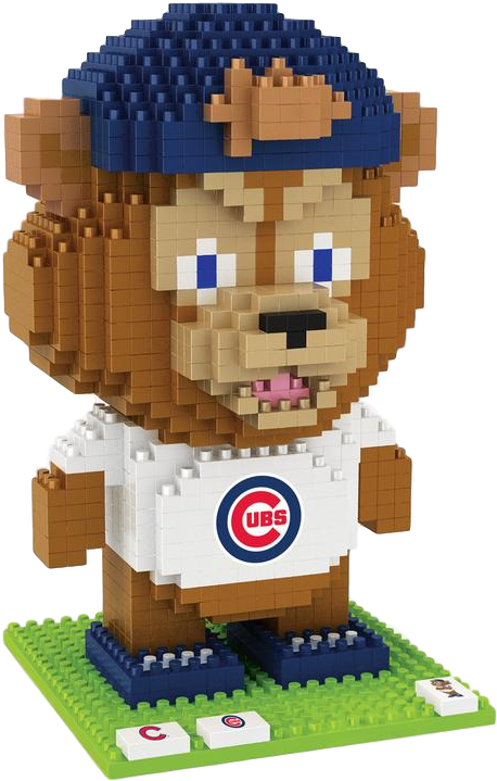 Chicago Cubs Clark Mascot Brxlz Puzzle, Brown (800x800)