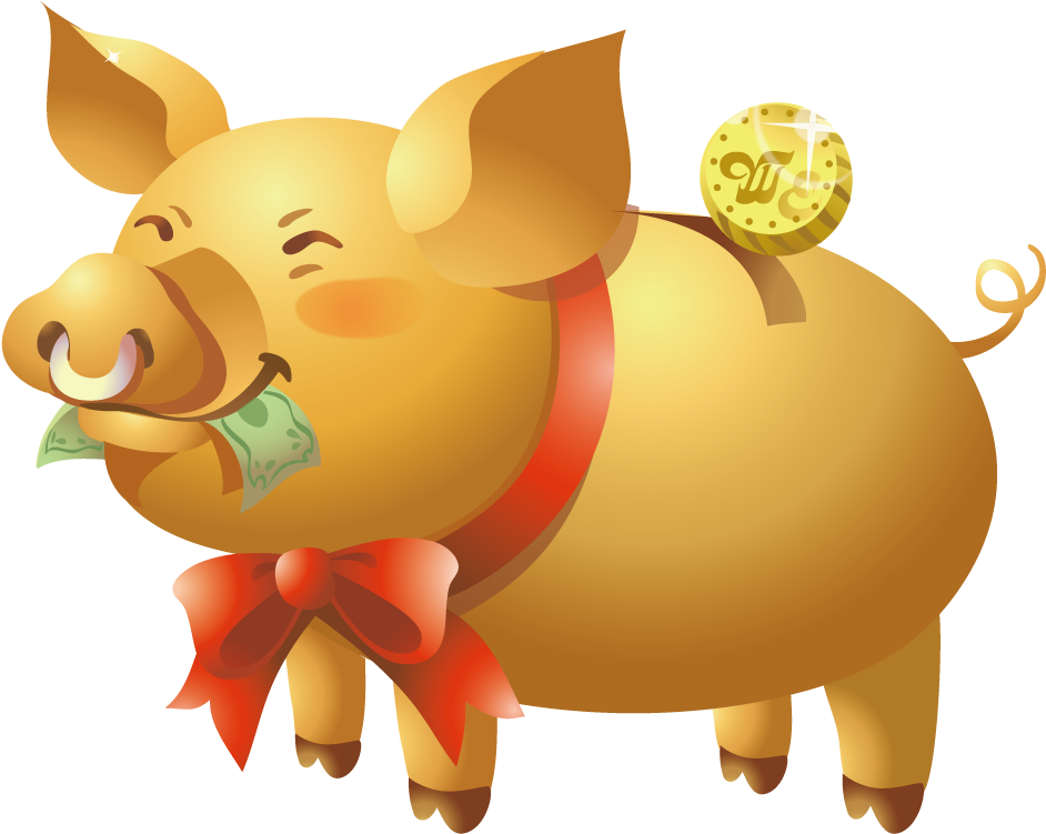 Pig Adobe Illustrator Clip Art - Kreslemé Obrázky Jižní Korea (1000x1000)