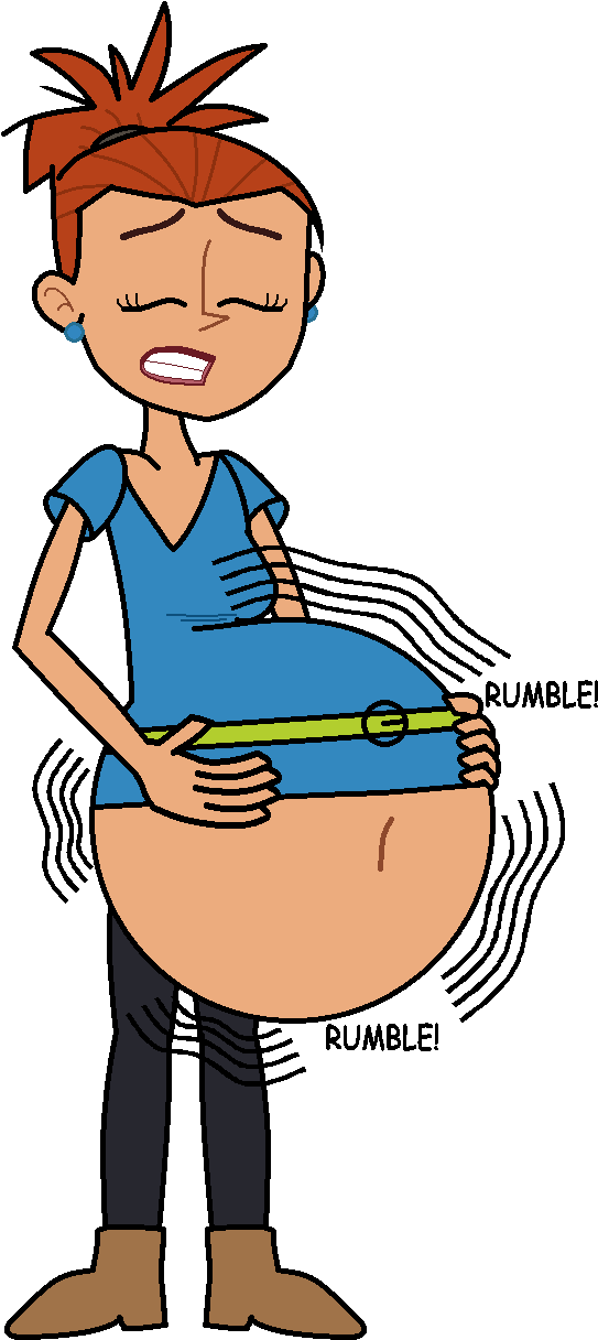 Amanda's Tummy Ache By Angry-signs - Pain (556x1225)