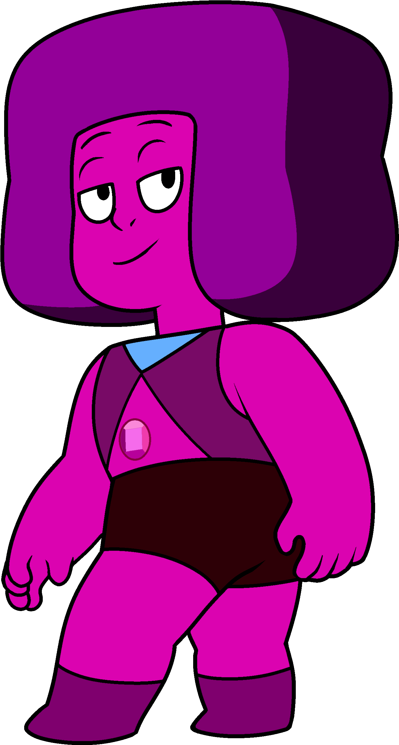 Stomach Ruby Offcolor By Yommy124 - Steven Universe Aquamarine And Ruby Fusion (1600x2600)