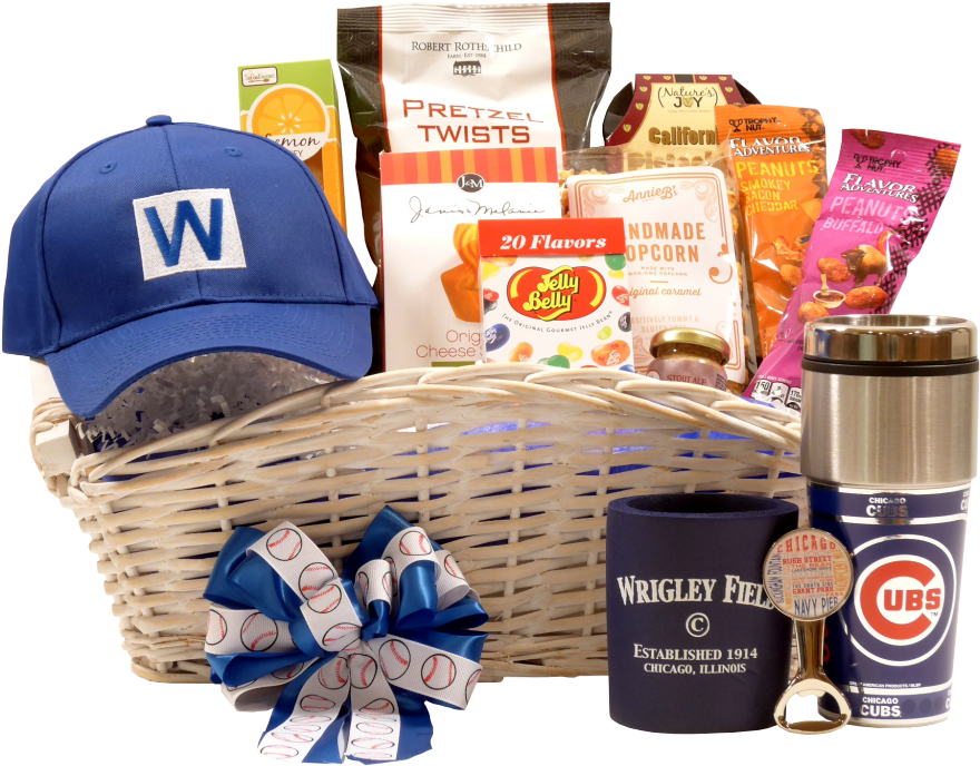 Deluxe Chicago Cubs Gift Basket - Deluxe Chicago Cubs Gift Basket (917x730)