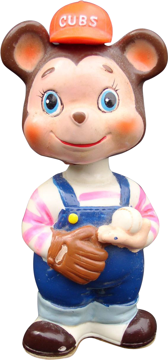 Baseball 1960s Chicago Cubs Wind-up Figural Toy Alps - Cartoon (1219x1219)