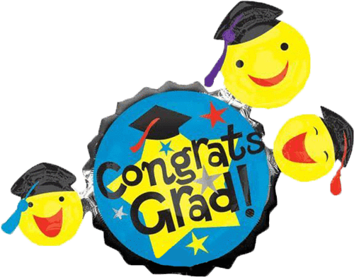 Balloon Clipart Graduation - Graduation Balloon Clipart (500x392)