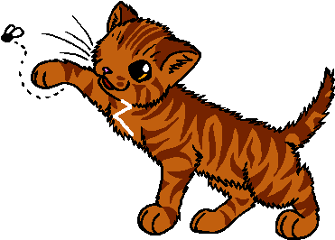 Lightening Clipart Stripe - Warrior Cats Blossom (397x308)