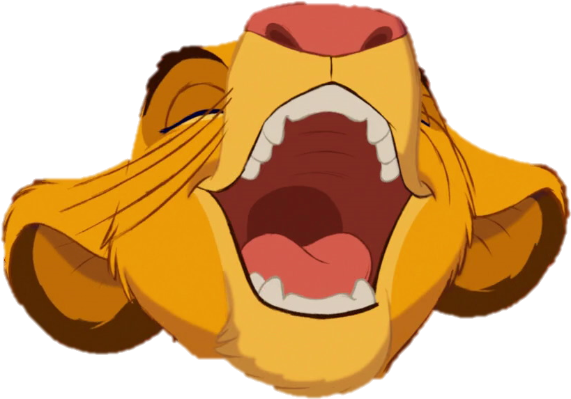 Lion Clipart Laugh - Lion King Simba Laugh (886x630)