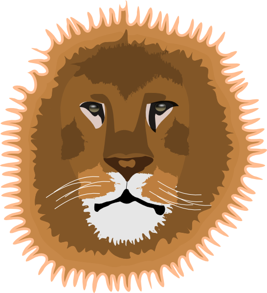 Custom Lion Face Shower Curtain (546x599)