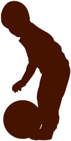 Baby Playing Ball Silhouette Transparent Png - Player (512x512)