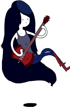 Marceline, Adventure Time, And Animation Image - Adventure Time Marceline Playing Her Guitar (450x450)