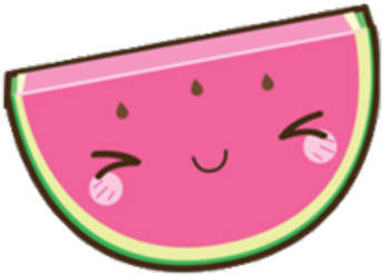 Kawaii Watermelon Slice - Kawaii Watermelon (420x420)