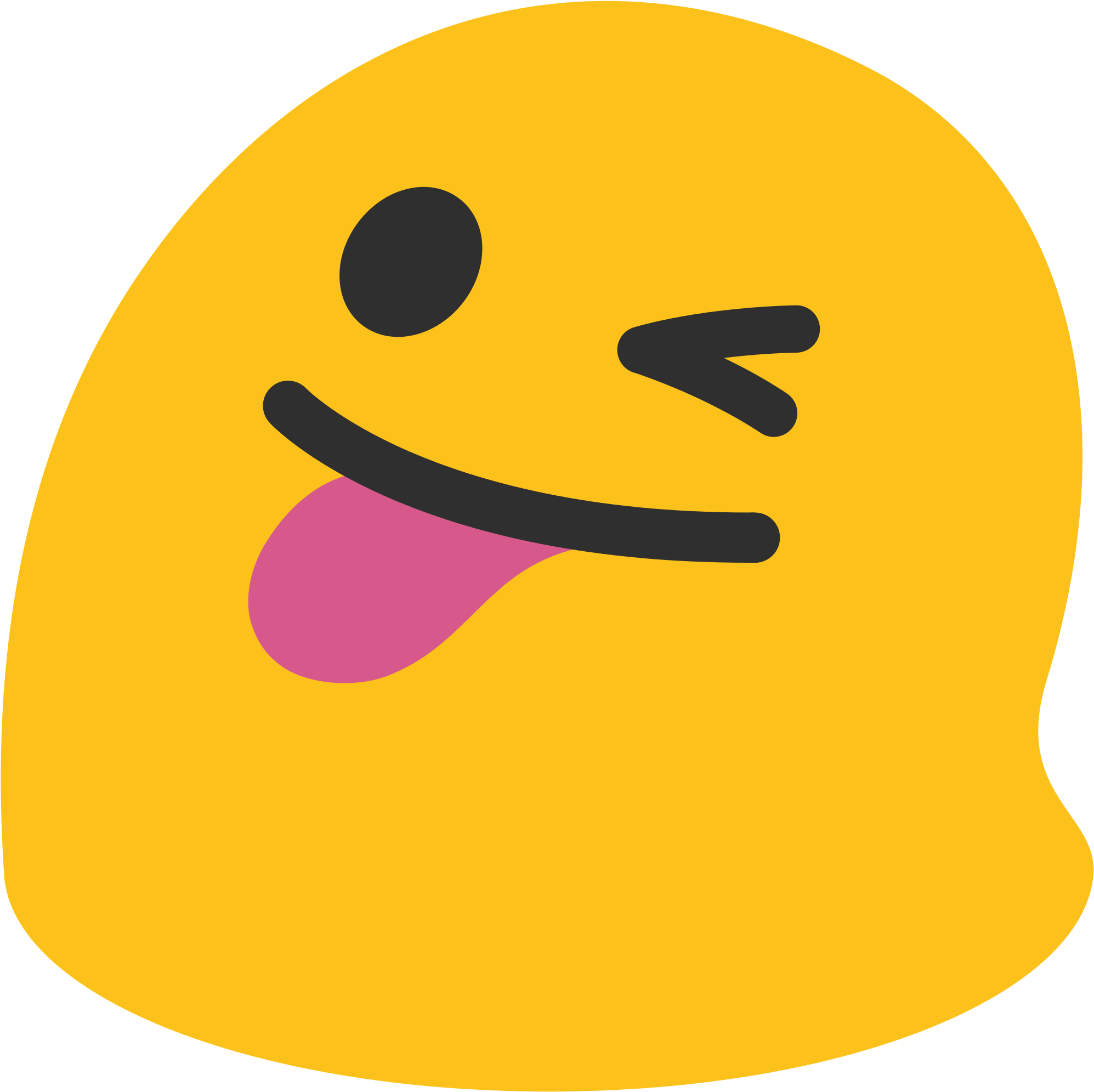Emoji Face Clipart Winkey - Tongue Out Emoji (2000x2000)