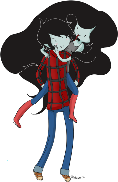 48 Images About Adventure Time On We Heart It - Marceline And Marshal Lee (900x900)
