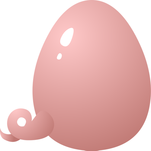 Piggy Egg Vector Graphics - Pigs Tail Clipart (500x500)
