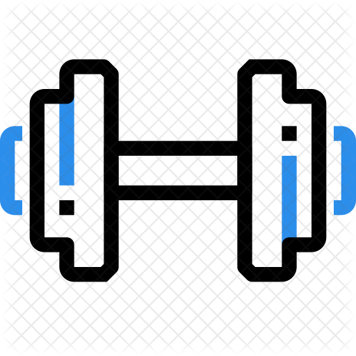 Dumbbell Icon - White Dumbbell Png (512x512)