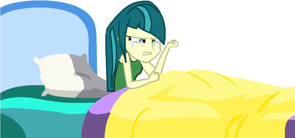 Gouhlsrule, Bed, Crying, Equestria Girls, Juniper Montage, - Cartoon (1024x573)