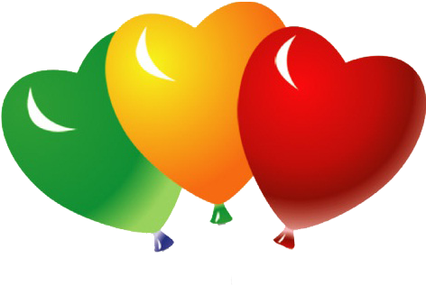 Heart Balloons Png Photo - Heart Shaped Balloons Png (501x324)