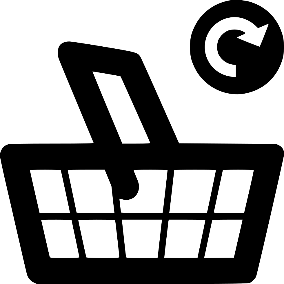 Supermarket Basket Grocery Update Svg Png Icon Free - Shopping Cart Icon Png (980x980)