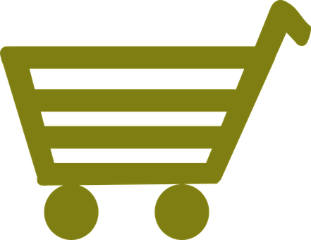 Shopping Cart, Green, Empty, Supermarket - Green Shopping Cart Clipart (441x340)