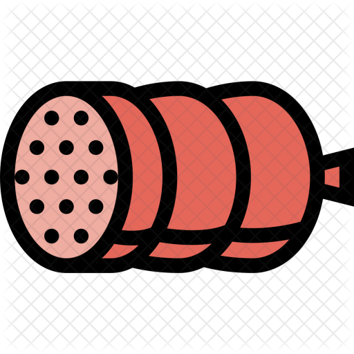Sausage, Vegetables, Fruit, Food, Supermarket Icon - Sausage (512x512)