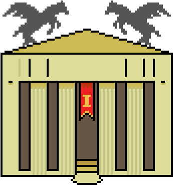 Greek Style Building - Illustration (400x400)