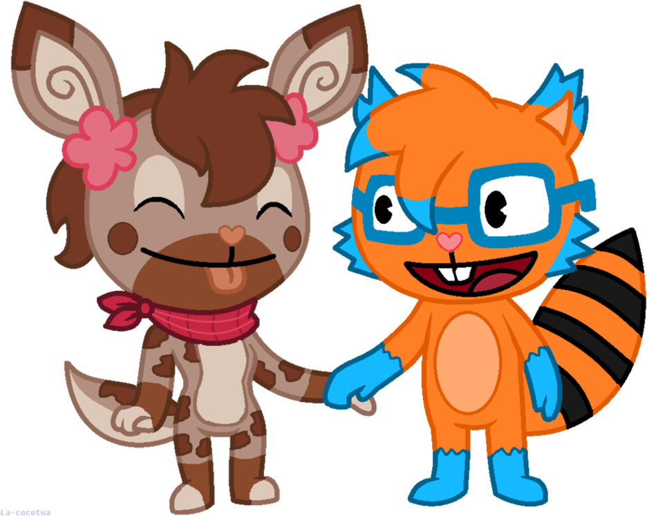 Holly X Chester By La-cocotua - Cartoon (972x822)
