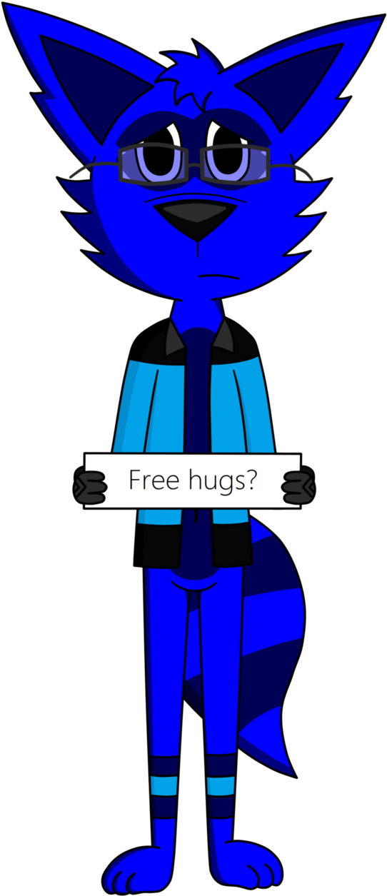 Free Hugs By Sarey-raccoon - Cartoon (598x1334)