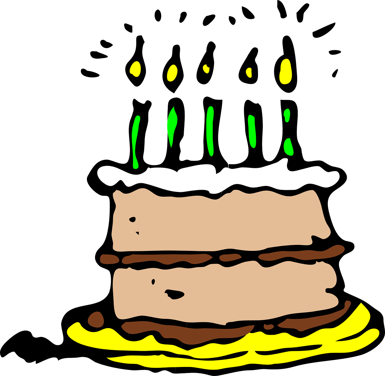 Adult Birthday Party Clip Art Clipart Belated - Pixel Birthday Cake Png (1280x1250)