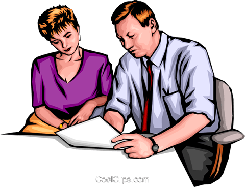 Clip Art Man Woman Working Royalty Free Vector Clip - Evidence Product Checklist For The Fda Document: General (480x368)