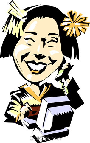 Cartoon Woman Working Royalty Free Vector Clip Art - Cartoon (302x480)