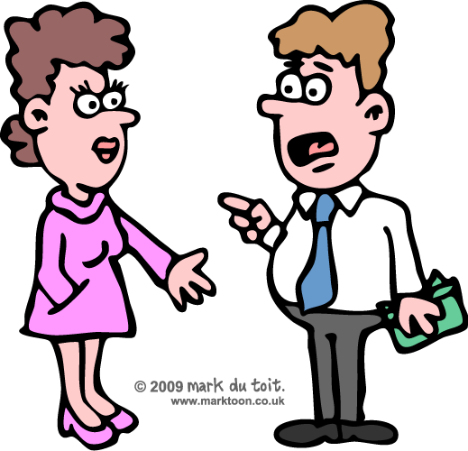 Man And Woman Clipart - Man Vs Woman Clipart (519x500)