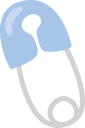 Baby Kids - Baby Safety Pin Clipart (286x432)
