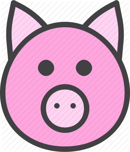 Pork Clipart Pink Pig - Pikachu Icon Png (438x512)