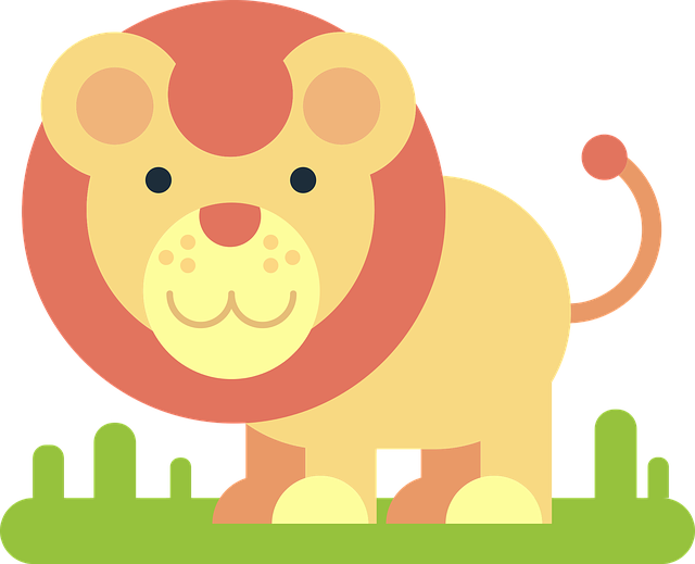 Lion, Animal, Comic Drawing, Simply, Minimalist, Funny - Comic Lion (640x519)
