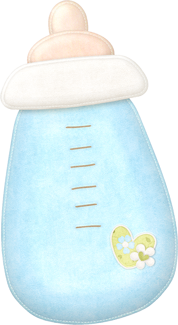 Printable Baby Bottle Clip Art (593x1083)