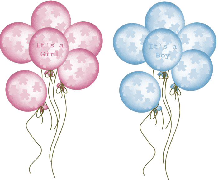 Blue Baby Shower Umbrella Clip Art Download - Baby Boy Balloons Png (700x580)