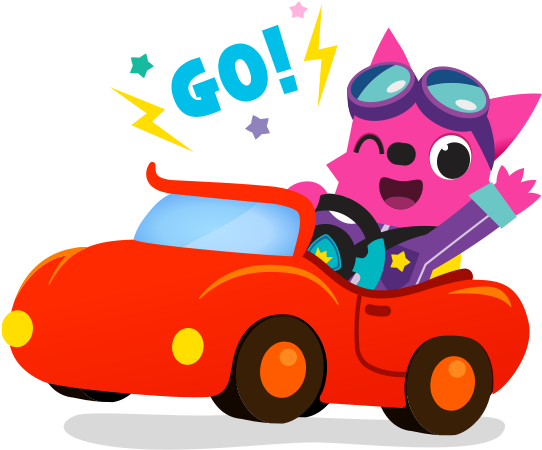 Hello Pinkfong Messages Sticker-11 - Pinkfong Car Song Sound Book (618x618)