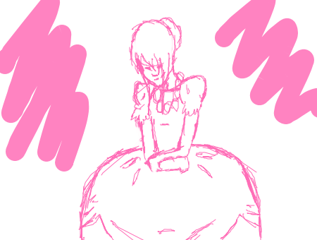 Comment Drawing - Girls Hiding Under A Big Puffy Dress Deviantart (450x340)