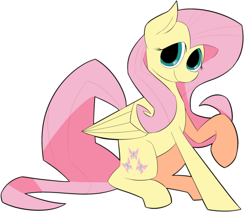 Fluttershy Style Drawing By Supercoco142 - Cartoon (999x799)