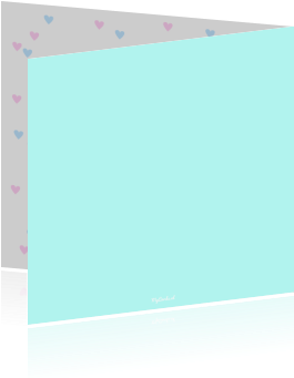 Een Mooie, Trendy Uitnodiging Voor Een Babyshower, - Construction Paper (455x350)