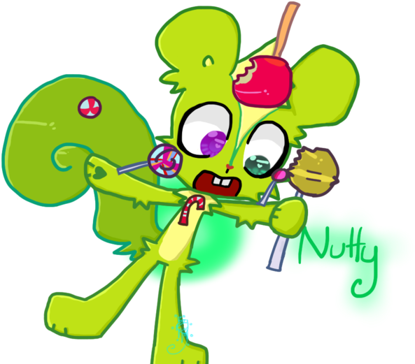 Nutty-happy Tree Friends [fanart] By Snowyacorn - Fan Art (1024x523)
