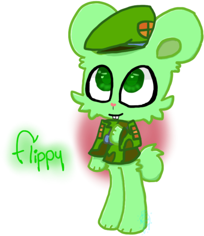 Flippy-happy Tree Friends [fanart] By Snowyacorn - Flippy (1024x523)